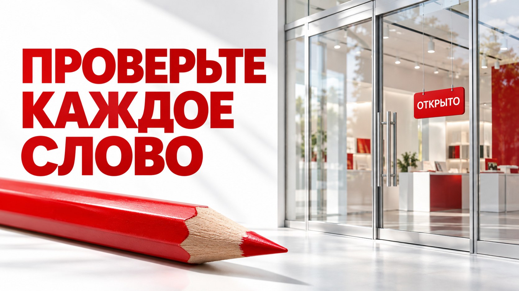 Оформление торговой точки и навигация на русском языке