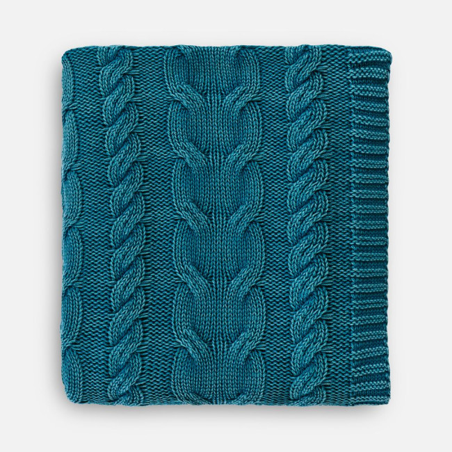 Плед Hygge, темно-зеленый