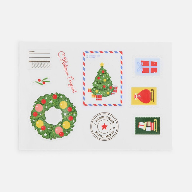 Стикерпак UV-DTF Thematik, новогодний