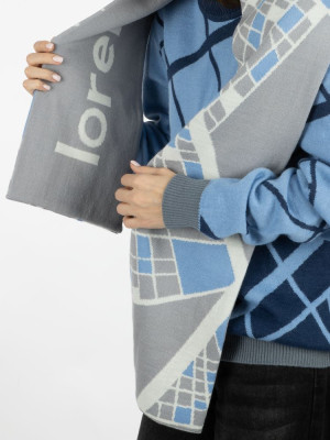 Шарф на заказ Tricksy Classic Net, L, полушерсть