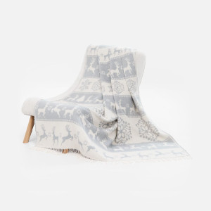 Плед «Скандинавия», серый