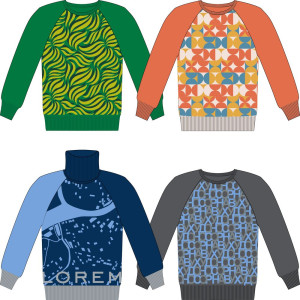 Джемпер на заказ Tricksy Net Reglan, полушерсть