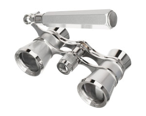 Театральный бинокль-лорнет Broadway 325E, серебристый