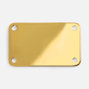 Шильдик металлический Furo, золотистый глянцевый