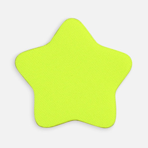 Наклейка тканевая Lunga Bial, M, желтый неон