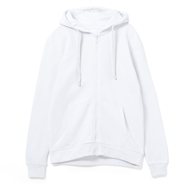 Толстовка на молнии с капюшоном Siverga Heavy 2.0, белая