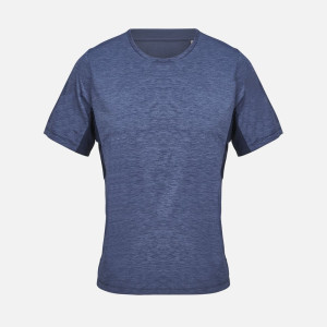 Футболка спортивная унисекс Storm, темно-синий меланж