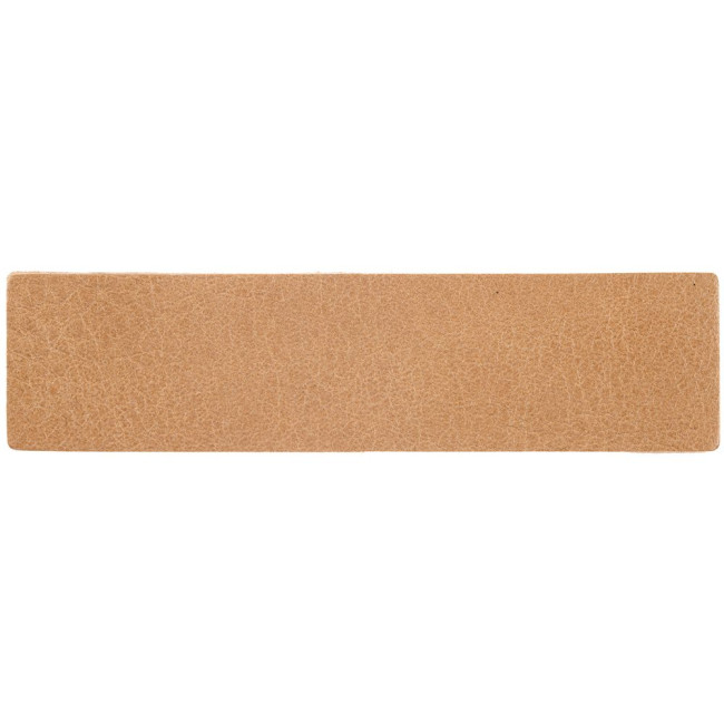 Лейбл кожаный Pasek, S, бежевый