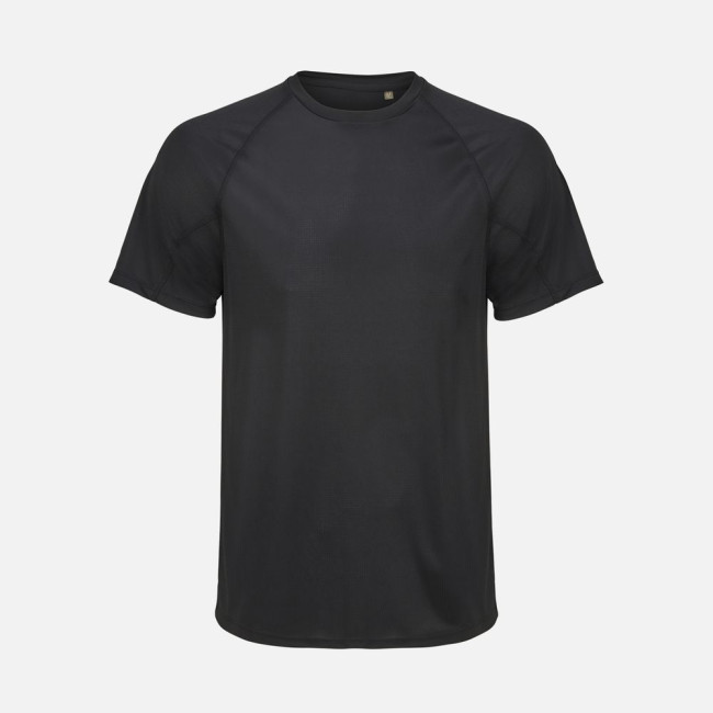 Футболка спортивная унисекс Vortex, черная